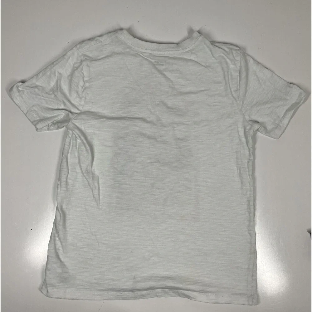 Gap Kids White Star Wars‎ The Mandalorian Short Sleeve Shirt Kids SZ Large